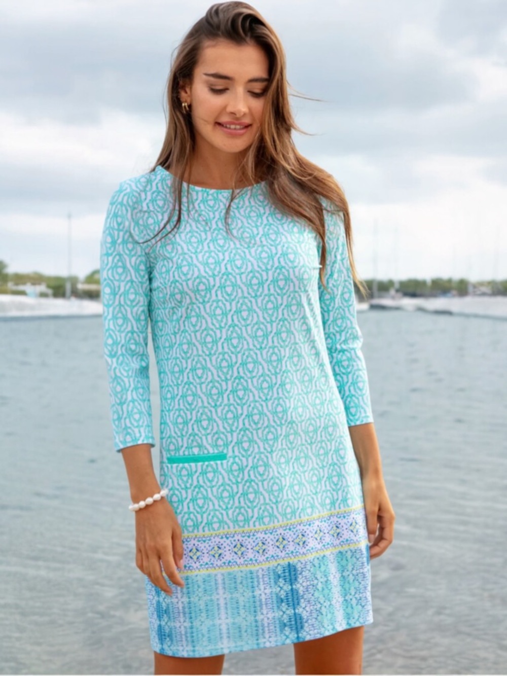 Cabana Life Coastal Cottage Cabana Shift Dress size S